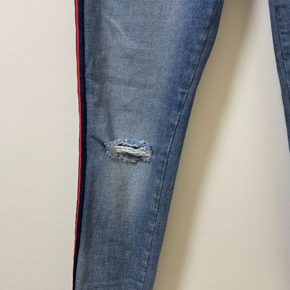 Driftwood High Rise Jackie Side Stripe Jeans sz 27 - Picture 12 of 15